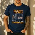 Science Physicist Chemist Teacher Vintage Men's Casual T-Shirt Navy Science Physicist Chemist Teacher Vintage Men's Casual T-Shirt Navy