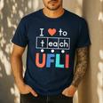 Science Of Reading I Love To Teach UFLI Teacher Literacy Men's Casual T-Shirt Navy Science Of Reading I Love To Teach UFLI Teacher Literacy Men's Casual T-Shirt Navy