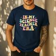 In My Science Teacher Era Retro Back To School STEM Teacher For Men Women Men's Casual T-Shirt Navy In My Science Teacher Era Retro Back To School STEM Teacher For Men Women Men's Casual T-Shirt Navy