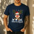 Science Teacher Squad Reindeer Christmas Teacher Xmas Lights For Men Women Men's Casual T-Shirt Navy Science Teacher Squad Reindeer Christmas Teacher Xmas Lights For Men Women Men's Casual T-Shirt Navy