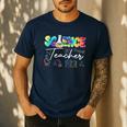 Science Teacher Tie Dye First Day Of School Back To School Men Women Girls Kids Men's Casual T-Shirt Navy Science Teacher Tie Dye First Day Of School Back To School Men Women Girls Kids Men's Casual T-Shirt Navy