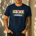 Science Teacher Tie Dye Science Teaching Back To School Men's Casual T-Shirt Navy Science Teacher Tie Dye Science Teaching Back To School Men's Casual T-Shirt Navy