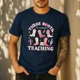 These Boots Are Made For Teaching Western Cowgirl Teacher Men's Casual T-Shirt Navy These Boots Are Made For Teaching Western Cowgirl Teacher Men's Casual T-Shirt Navy