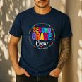 Second Grade Crew 2nd Back To School Teacher Team Squad Men's Casual T-Shirt Navy Second Grade Crew 2nd Back To School Teacher Team Squad Men's Casual T-Shirt Navy