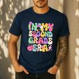 In My Second Grade Era Teachers Women Back To School Girls Men's Casual T-Shirt Navy In My Second Grade Era Teachers Women Back To School Girls Men's Casual T-Shirt Navy