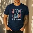Second Grade Squad 2nd Grade Teacher Women Back To School Men's Casual T-Shirt Navy