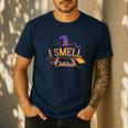 I Smell Children Wicked Cute Kindergarten Teacher Halloween Men's Casual T-Shirt Navy I Smell Children Wicked Cute Kindergarten Teacher Halloween Men's Casual T-Shirt Navy