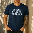 Social Studies Teacher Men Women T-Shirt Men's Casual T-Shirt Navy Social Studies Teacher Men Women T-Shirt Men's Casual T-Shirt Navy