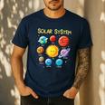 Solar System Cute Face Planets Space Science Teacher School Men's Casual T-Shirt Navy Solar System Cute Face Planets Space Science Teacher School Men's Casual T-Shirt Navy