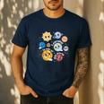 Solar System Learning Is Out Of This World Science Teacher Men's Casual T-Shirt Navy