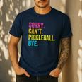 Sorry Can't Pickleball Bye Teacher Student Sport Men's Casual T-Shirt Navy