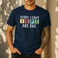 Special Education Teacher SPED Sorry I Can't IEPS Are Due Men's Casual T-Shirt Navy Special Education Teacher SPED Sorry I Can't IEPS Are Due Men's Casual T-Shirt Navy