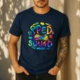 Special Education Teacher Sped Squad SPED Teacher Tie Dye Men's Casual T-Shirt Navy Special Education Teacher Sped Squad SPED Teacher Tie Dye Men's Casual T-Shirt Navy