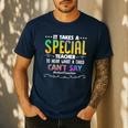 Special Teacher Daycare School Childcare Infant Teacher Men's Casual T-Shirt Navy Special Teacher Daycare School Childcare Infant Teacher Men's Casual T-Shirt Navy