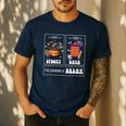 Sped Teacher Halloween First Spooky Then Data Sped Ed Team Men's Casual T-Shirt Navy