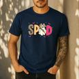 Sped Teacher Halloween Ghost Special Education Preppy Fall Men's Casual T-Shirt Navy Sped Teacher Halloween Ghost Special Education Preppy Fall Men's Casual T-Shirt Navy