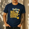 Spelling Bee Kind Positive Kindness Women Teacher Men's Casual T-Shirt Navy