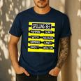 Spelling Bee Pun Halloween Costume For Teachers Men's Casual T-Shirt Navy