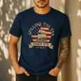 Spilling The Tea Since 1773 Vintage Us History Teacher Men's Casual T-Shirt Navy