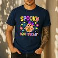 Spooky ESOL Teacher Halloween ESOL Teaching Coquette Men's Casual T-Shirt Navy Spooky ESOL Teacher Halloween ESOL Teaching Coquette Men's Casual T-Shirt Navy