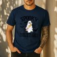 Spooky Toddler Teacher Halloween School Men's Casual T-Shirt Navy Spooky Toddler Teacher Halloween School Men's Casual T-Shirt Navy