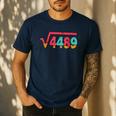 Square Root 4489 Slang Math Teacher Six Seven 6 7 Meme 67 Men's Casual T-Shirt Navy Square Root 4489 Slang Math Teacher Six Seven 6 7 Meme 67 Men's Casual T-Shirt Navy