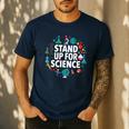 Stand Up For Science STEM Advocacy Pro Scientific Teacher Men's Casual T-Shirt Navy Stand Up For Science STEM Advocacy Pro Scientific Teacher Men's Casual T-Shirt Navy