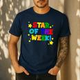 Star Of The Week Cheerful Recognition Student Teachers Class Men Women Kids Men's Casual T-Shirt Navy Star Of The Week Cheerful Recognition Student Teachers Class Men Women Kids Men's Casual T-Shirt Navy