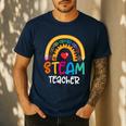STEAM Teacher Squad Team Crew Back To School STEM Special Men's Casual T-Shirt Navy
