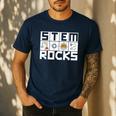 STEM Rocks Science Technology Engineering Math STEM Teacher Men's Casual T-Shirt Navy STEM Rocks Science Technology Engineering Math STEM Teacher Men's Casual T-Shirt Navy