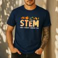 STEM Teacher Thanksgiving Grateful Educator Science Class Men's Casual T-Shirt Navy STEM Teacher Thanksgiving Grateful Educator Science Class Men's Casual T-Shirt Navy