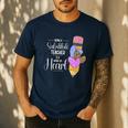 Being A Substitute Teacher Substitute Teaching Men's Casual T-Shirt Navy