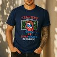 Super Hero Teacher Superheroes In Disguise Men's Casual T-Shirt Navy Super Hero Teacher Superheroes In Disguise Men's Casual T-Shirt Navy
