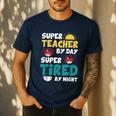 Super Hero Teacher Superheroes Men's Casual T-Shirt Navy Super Hero Teacher Superheroes Men's Casual T-Shirt Navy