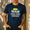 Super Personal Finance Teacher Have No Fear T-Shirt Men's Casual T-Shirt Navy