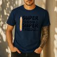 Super Teacher By Day Super Tired By Night Back To School Men's Casual T-Shirt Navy Super Teacher By Day Super Tired By Night Back To School Men's Casual T-Shirt Navy