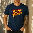 Super Teacher SuperTeacher Men's Casual T-Shirt Navy Super Teacher SuperTeacher Men's Casual T-Shirt Navy