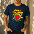Superhero Teacher Appreciation Teaching Tee Men's Casual T-Shirt Navy Superhero Teacher Appreciation Teaching Tee Men's Casual T-Shirt Navy