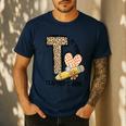 T Is For Teacher’s Aide Back To First Day Of School Leopard Men Women Girls Kids Men's Casual T-Shirt Navy T Is For Teacher’s Aide Back To First Day Of School Leopard Men Women Girls Kids Men's Casual T-Shirt Navy
