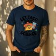 Lets Tacos Bout Science Scientist Teacher Men's Casual T-Shirt Navy Lets Tacos Bout Science Scientist Teacher Men's Casual T-Shirt Navy