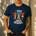I Teach 2nd Grade Superheroes Back To School Teacher Men Women Girls Kids Men's Casual T-Shirt Navy I Teach 2nd Grade Superheroes Back To School Teacher Men Women Girls Kids Men's Casual T-Shirt Navy