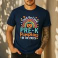 I Teach The Cutest Pre-K Pumpkin Teacher Student Halloween Men's Casual T-Shirt Navy I Teach The Cutest Pre-K Pumpkin Teacher Student Halloween Men's Casual T-Shirt Navy