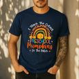 I Teach The Cutest Preschool Pumpkin Teacher Halloween For Men Women Kids Men's Casual T-Shirt Navy