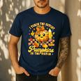 I Teach The Cutest Pumpkins In The Patch Teacher Halloween Men's Casual T-Shirt Navy I Teach The Cutest Pumpkins In The Patch Teacher Halloween Men's Casual T-Shirt Navy