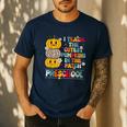 I Teach The Cutest Pumpkins Preschool Teacher Halloween Men's Casual T-Shirt Navy