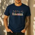 Teach Them Love Them Watch Them Grow Teacher Men's Casual T-Shirt Navy Teach Them Love Them Watch Them Grow Teacher Men's Casual T-Shirt Navy
