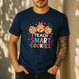 I Teach Smart Cookies Cute Back To School Teacher Men's Casual T-Shirt Navy I Teach Smart Cookies Cute Back To School Teacher Men's Casual T-Shirt Navy