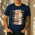 I Teach History Month Black Teacher Melanin Men's Casual T-Shirt Navy