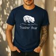 Teacher Bear For Educators Teacher Appreciation Men's Casual T-Shirt Navy Teacher Bear For Educators Teacher Appreciation Men's Casual T-Shirt Navy