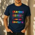 Teacher We Are Like a Box Of Crayons Back To School Men's Casual T-Shirt Navy Teacher We Are Like a Box Of Crayons Back To School Men's Casual T-Shirt Navy